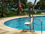 La silla para piscinas ofrece la máxima seguridad al usuario