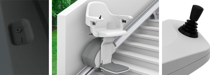 Silla salvaescaleras recta Levante exterior